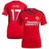 Maglia ufficiale Manchester United Fred 17 Casa 2023-24 per Donna